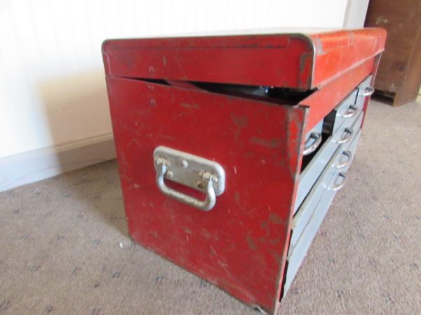 METAL 6 DRAWER TOOL CHEST LOADED WITH TOOLS