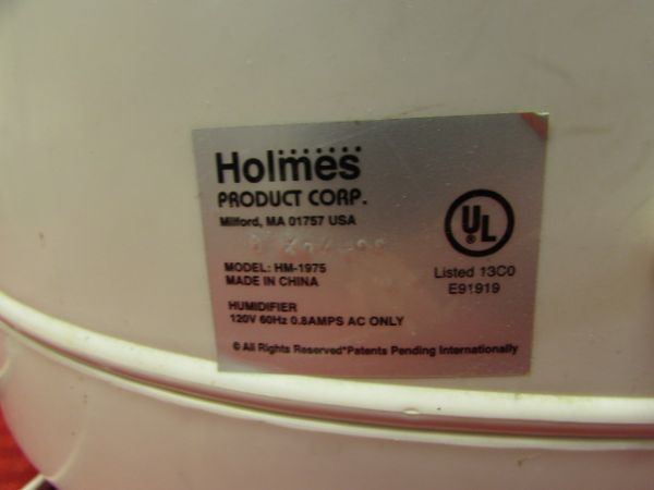 HOLMES LARGE HUMIDFIER & A SURROUND HEATER