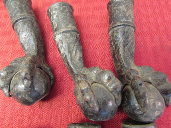 ANTIQUE FURNITURE CLAW FEET 