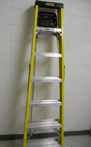 7 ft. Stanley step ladder.