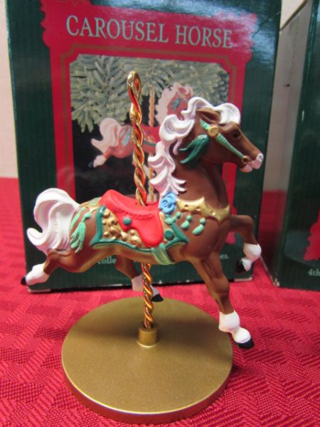 Lot Detail - COMPLETE SET OF HALLMARK 1989 CAROUSEL HORSES