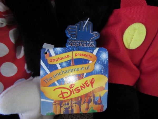 MICKEY & MINNIE MOUSE COLLECTIBLES, BLANKET, PLUSH TOYS, SALT & PEPPER , ALARM CLOCK & MUCH MORE.