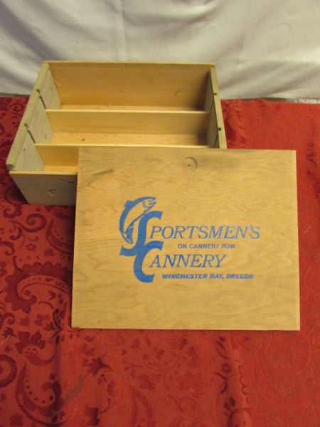 VINTAGE WOODEN STORAGE BOXES