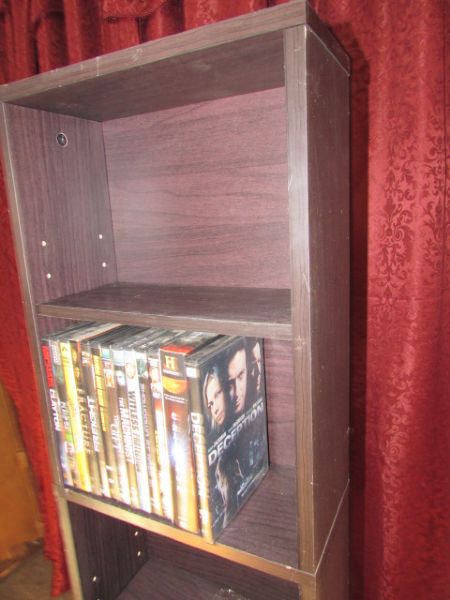 SHELVING UNIT WITH DVD'S