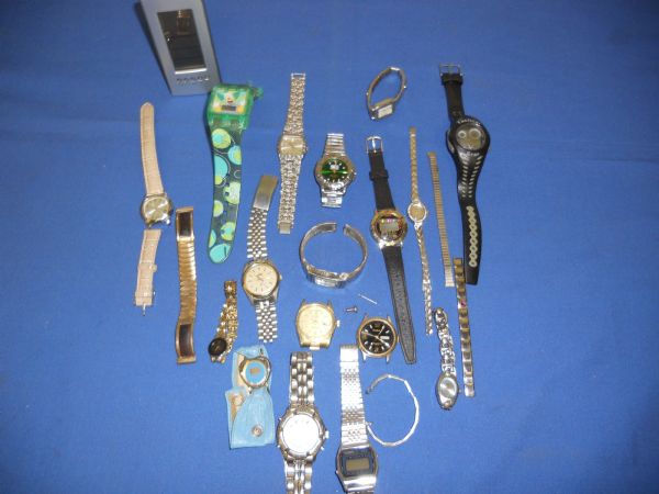 STUNNING WATCH LOT WITH A CLOCK