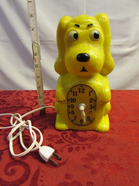 QUIRKY CUTE - KLOCKER SPANIEL CLOCK, GIANT THERMOMETER, GATOR BELLS & HOME RULES