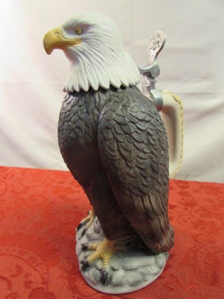 ANHEUSER-BUSCH BALD EAGLE CHARACTER STEIN