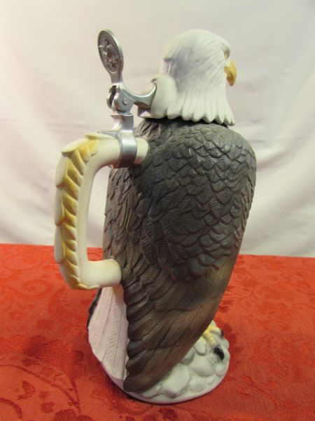 ANHEUSER-BUSCH BALD EAGLE CHARACTER STEIN