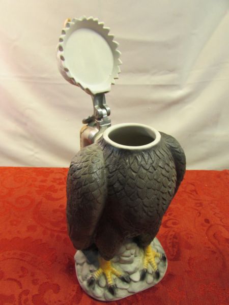 ANHEUSER-BUSCH BALD EAGLE CHARACTER STEIN