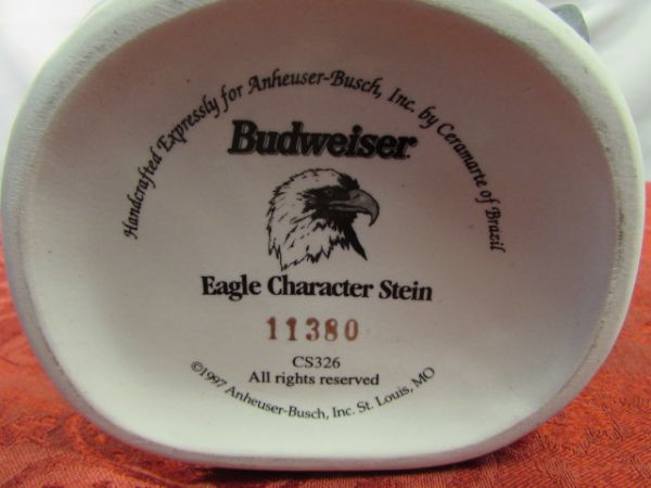 ANHEUSER-BUSCH BALD EAGLE CHARACTER STEIN