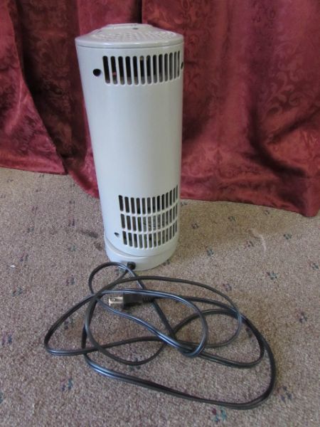 TWO OSCILLATING TOWER FANS