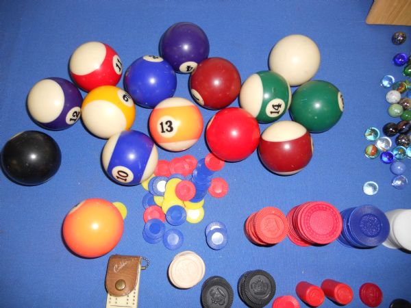 MIXTURE OF GAME PIECES