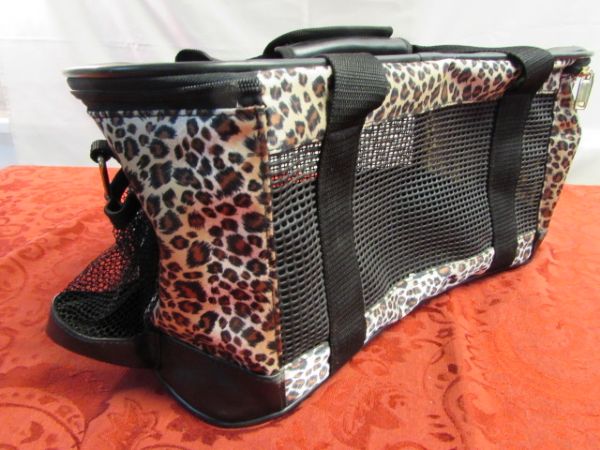 TRAVELIN' PETS, POP UP KENNEL, POSH PET CARRIER, SWEATER, DISH & CLIPPERS
