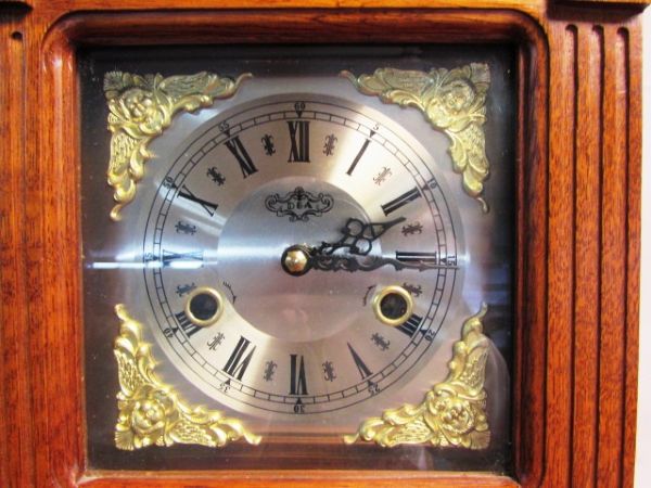 GORGEOUS CARVED OAK PARLOR CLOCK