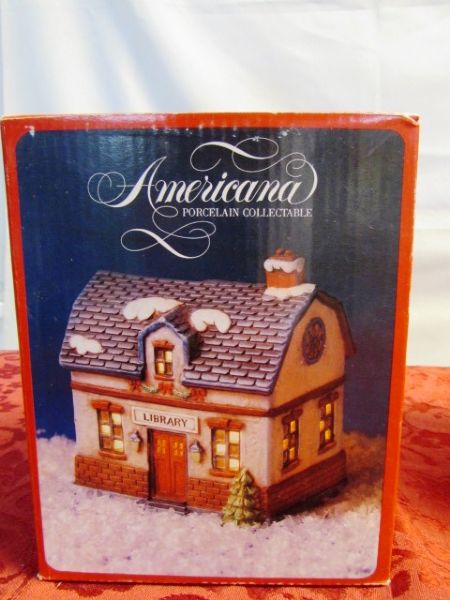 THREE MORE LIGHT UP HOUSES TO COMPLETE YOUR CHRISTMAS VILLAGE 