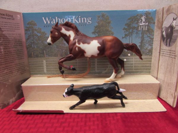 BREYER NO. 54 WAHOO KING WITH CALF  GIFT SET