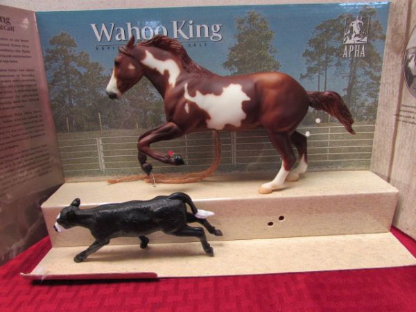 BREYER NO. 54 WAHOO KING WITH CALF  GIFT SET