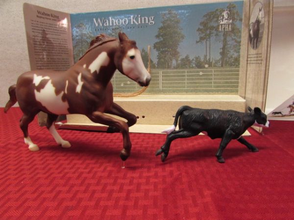 BREYER NO. 54 WAHOO KING WITH CALF  GIFT SET