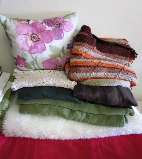 THE LINEN CLOSET-TOWELS, THROW BLANKETS, SHEETS, PILLOWS, A SNUGGIE & . . . 