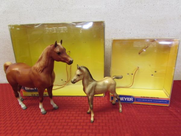 BREYER MODEL HORSES - PROUD ARABIAN MARE & FOAL