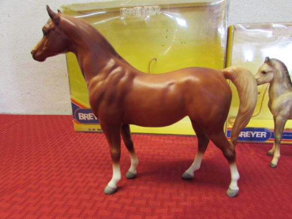 BREYER MODEL HORSES - PROUD ARABIAN MARE & FOAL