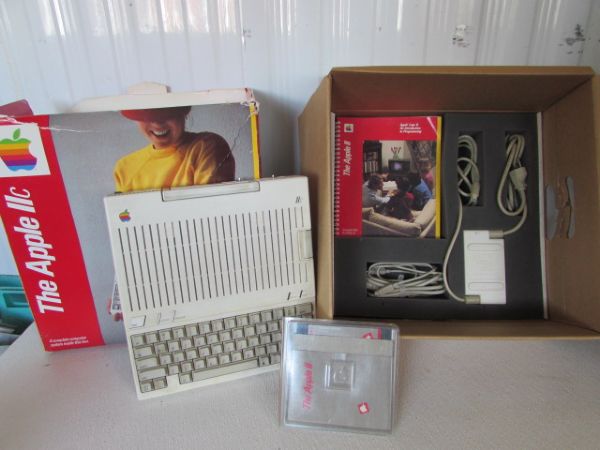 THE APPLE IIC IN ORIGINAL BOX   