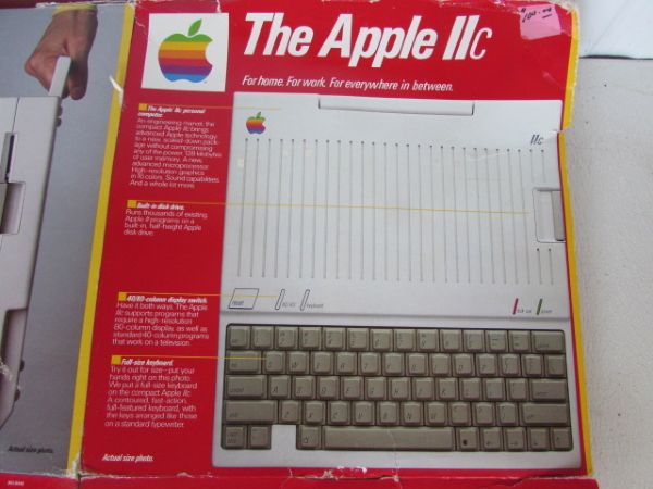 THE APPLE IIC IN ORIGINAL BOX   