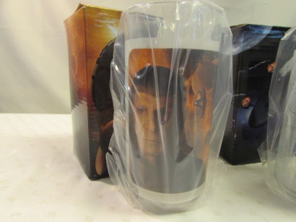 SET OF FOUR COLLECTABLE BURGER KING STAR TREK GLASSES 