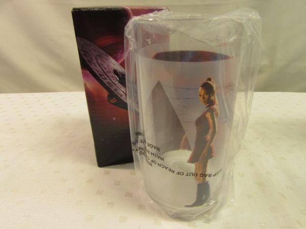 SET OF FOUR COLLECTABLE BURGER KING STAR TREK GLASSES 