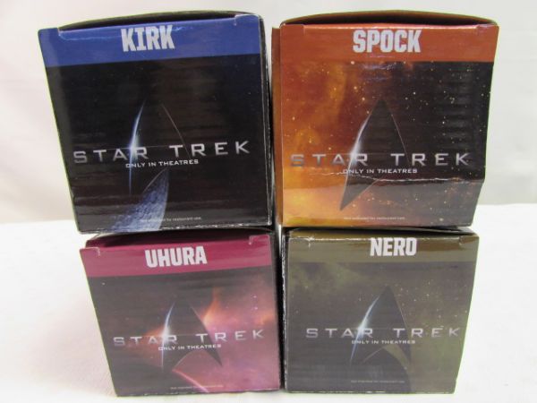 SET OF FOUR COLLECTABLE BURGER KING STAR TREK GLASSES 