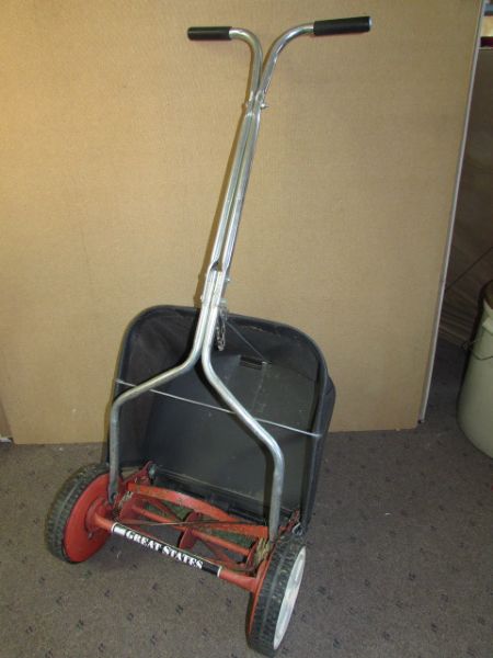 ECO FRIENDLY PUSH REEL LAWN MOWER FROM GREAT STATES CORPORATION