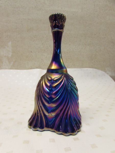 MAGNIFICENT  FENTON CARNIVAL GLASS BELL