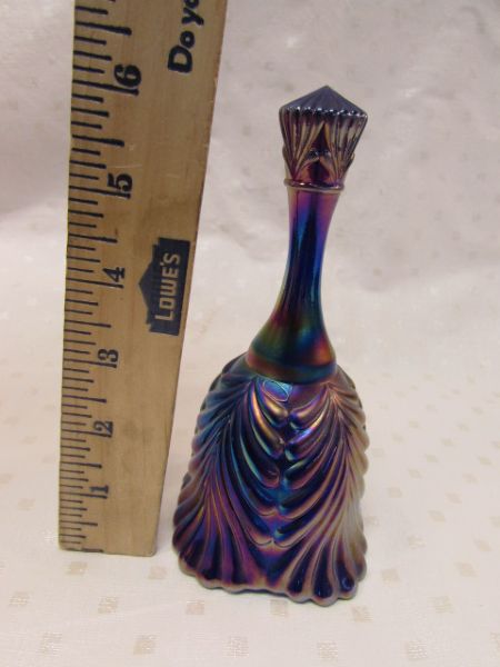 MAGNIFICENT  FENTON CARNIVAL GLASS BELL