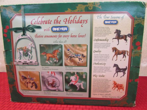 BREYER 2003 HOLIDAY HORSE SILENT KNIGHT RETIRED LIMITED EDITION