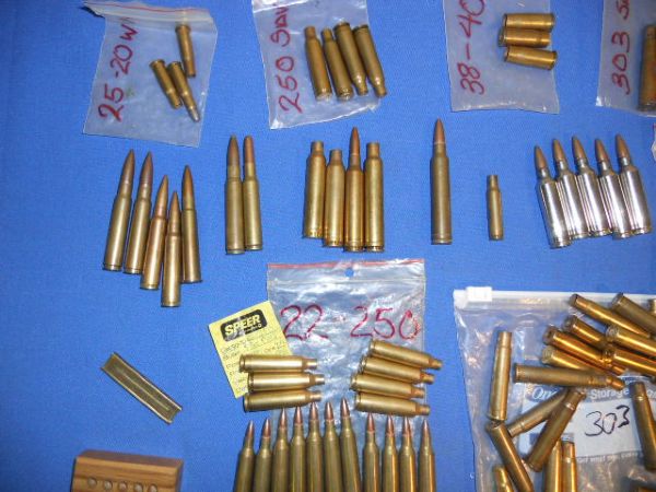 A BUNCH OF AMMO & BRASS