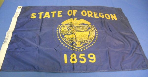 AN AUTHENTIC OREGON FLAG