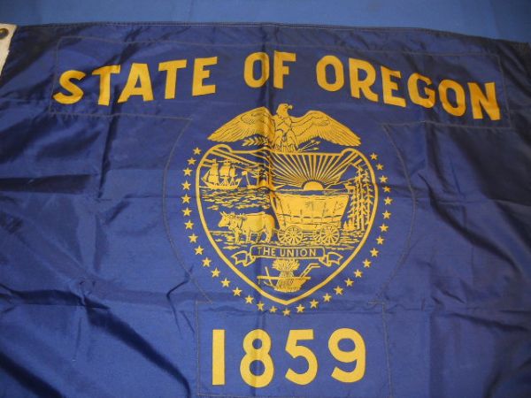 AN AUTHENTIC OREGON FLAG