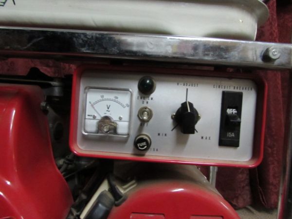 HONDA E 1500 GENERATOR WITH DOLLY- SEE IT RUN ON THE AUCTION'S FACEBOOK PAGE!