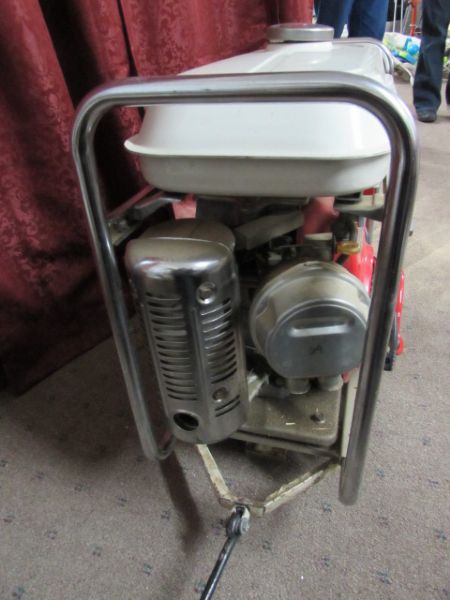 HONDA E 1500 GENERATOR WITH DOLLY- SEE IT RUN ON THE AUCTION'S FACEBOOK PAGE!