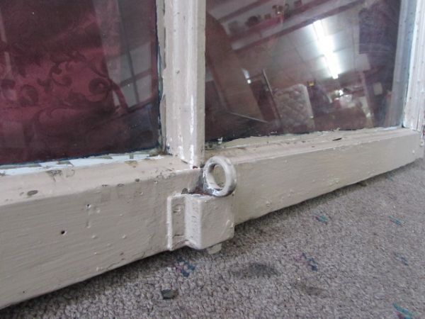 VINTAGE SINGLE PANE DOUBLE WINDOW 