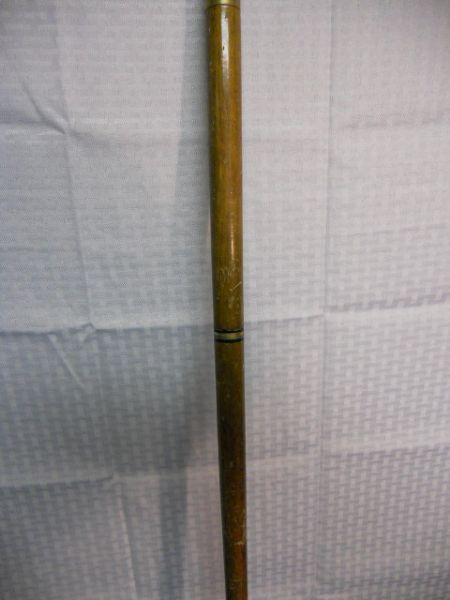 VINTAGE BRASS & WOOD CANE 