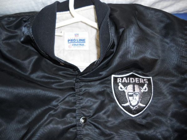 OLDER PRO LINE RAIDERS FOOTBALL JACKET