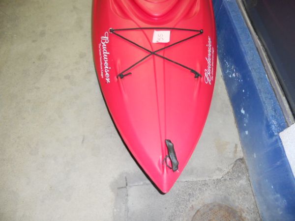 COOL BUDWEISER RED KAYAK