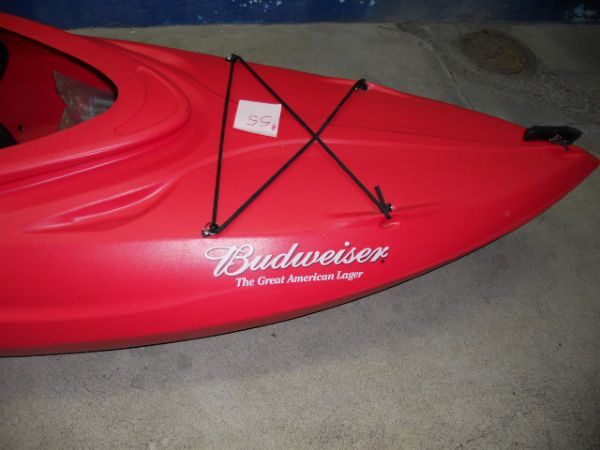 COOL BUDWEISER RED KAYAK