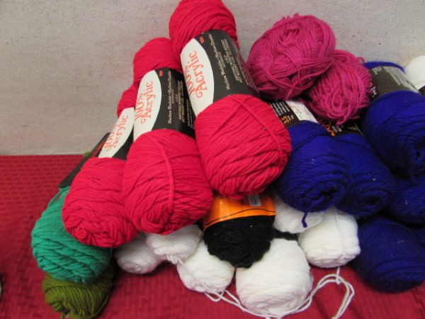 22 SKEINS OF YARN