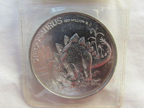 VINTAGE POST CEREAL ALUMINUM DINOSAUR COINS