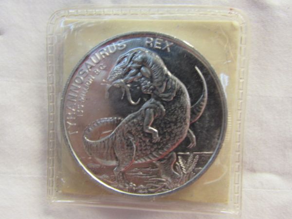 VINTAGE POST CEREAL ALUMINUM DINOSAUR COINS