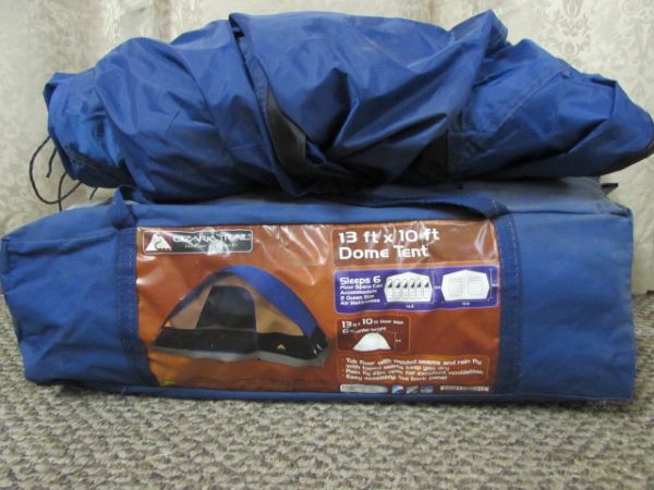 OZARK TRAIL 13' X 10' DOME TENT.