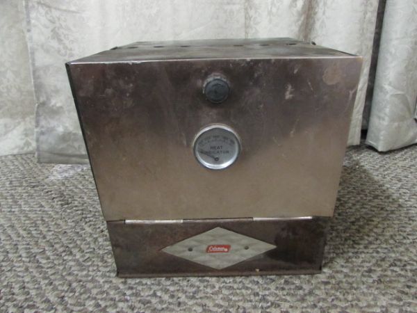 VINTAGE COLEMAN CAMP STOVE OVEN