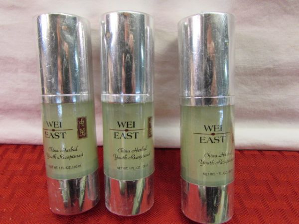 WEI EAST AGELESS BEAUTY PRODUCTS - CREAMS, CLEANSER & EYE TREATMENT